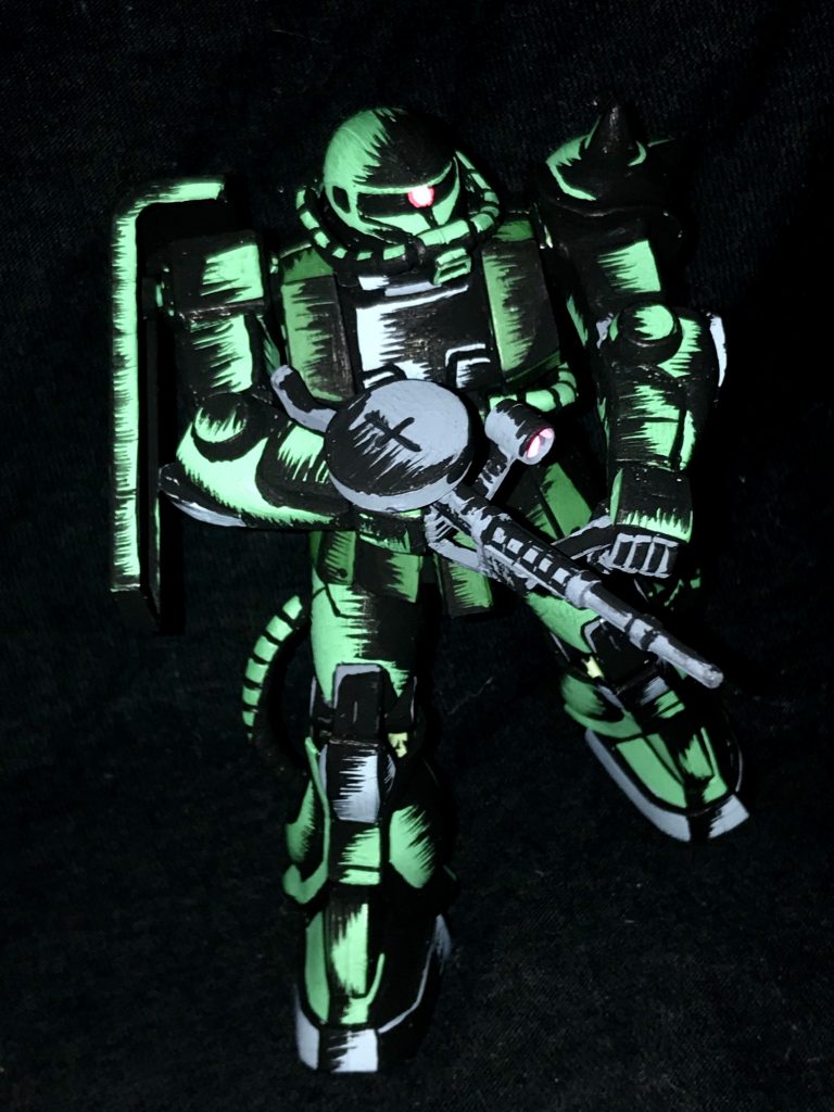 1/144 ザクⅡ アメコミイラスト風–5枚目/制作者：@j_gunaka