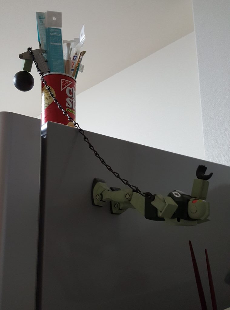 完成後のおふざけ
「落ちる~~、刺さる~~!Σ(×_×;)!」