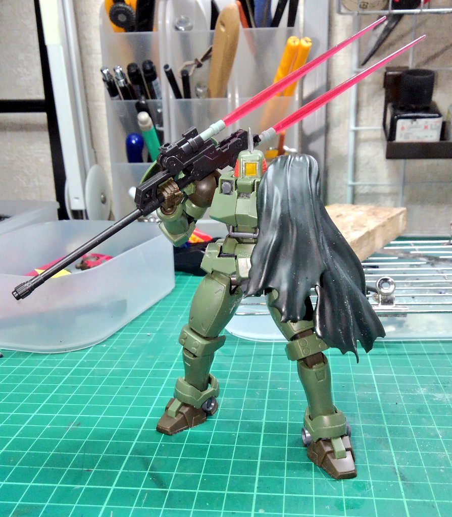 仮組状態です、早い段階から形が定まっていたので、スムーズに進行。