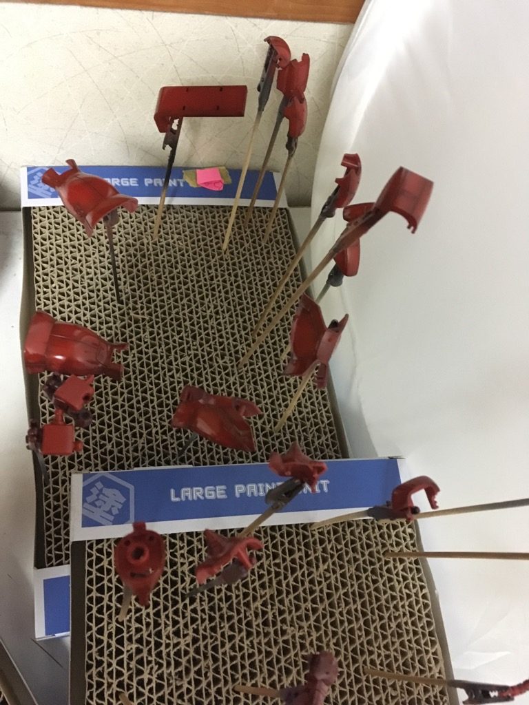 モンザレッドとワインレッドで吹いていきました