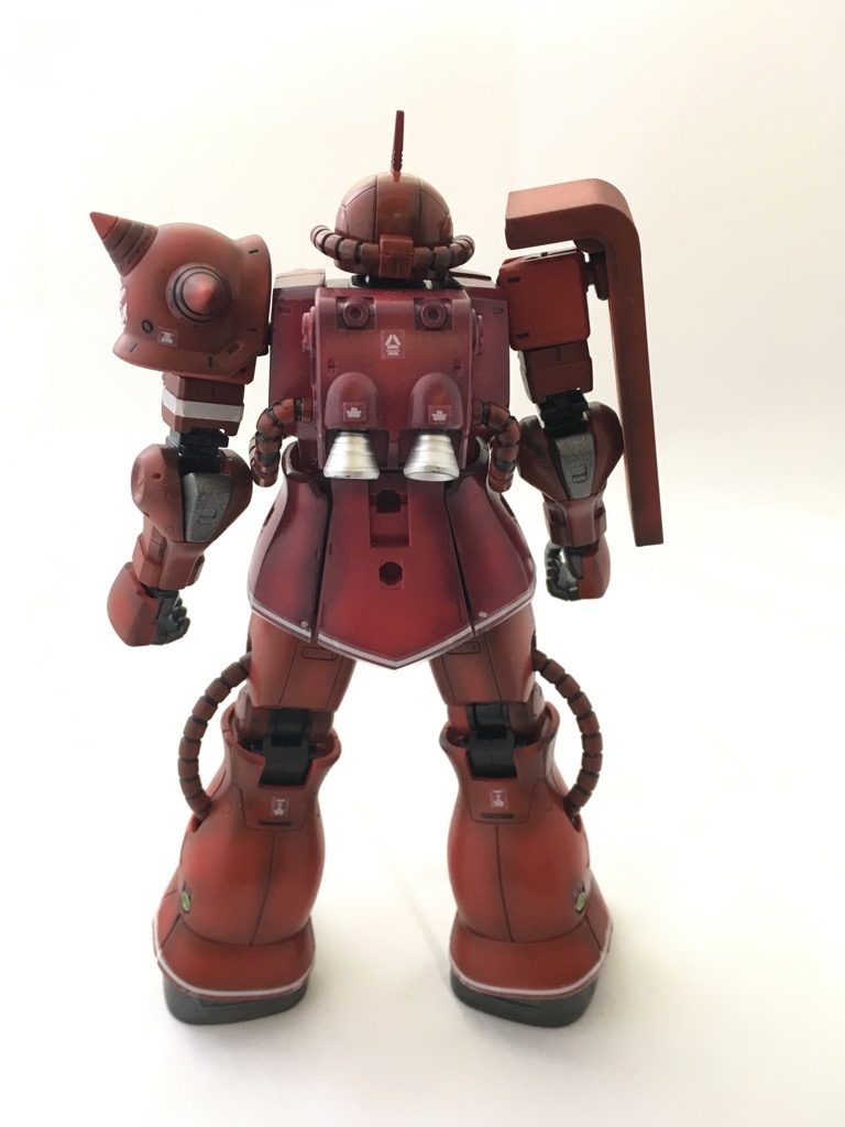 HGGO  1/144 MS-06S ZAKUⅡ (RED COMET Ver) シャア専用ザク　赤い彗星Ver 　THE　ORIGIN　–3枚目/制作者：ひつじ