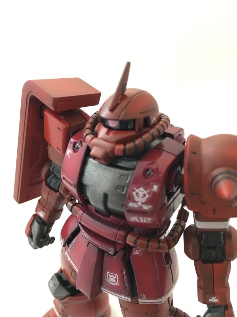 HGGO  1/144 MS-06S ZAKUⅡ (RED COMET Ver) シャア専用ザク　赤い彗星Ver 　THE　ORIGIN　–5枚目/制作者：ひつじ