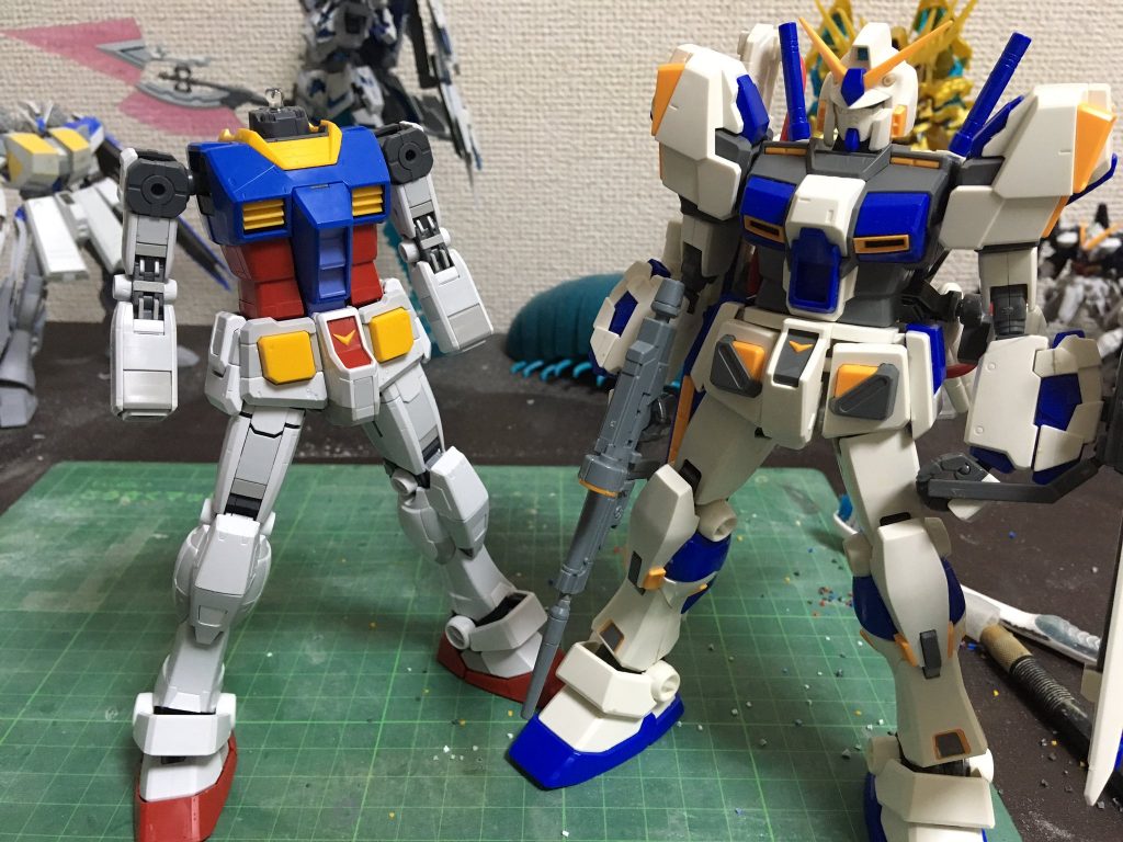 ver3.0は四肢とボディなど可動に関わる部分で組み込んでいます。