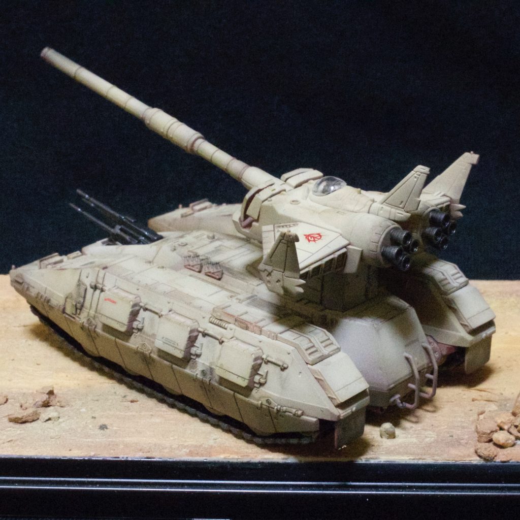 履帯、転輪等は隠れる為ほとんど汚していません