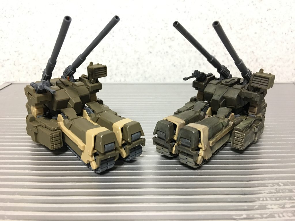 びふぉーあふたーその１　フロントクォータービュー
(   。￣v￣。)ﾉ ロトはツインセットなので1キットでこういうこともできますね♪