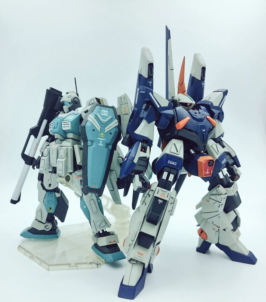 このバーザムはGUNSTAさんに初めて投稿したネモベルラトールと対になる形で製作していました。
ようやく並べることができて満足しています。