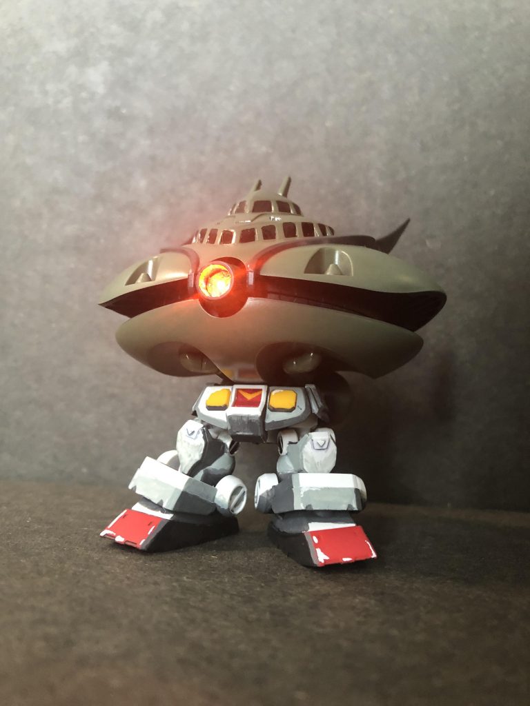 その脅威に危機感をつのらせた連邦は、鹵獲した機体をつかってV作戦を発動。
この機体はその姿からビグ・ダムと呼ばれることになる（ならない）