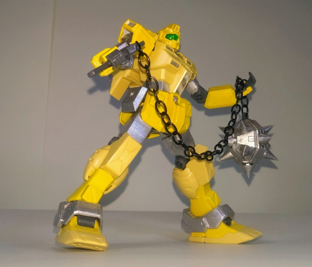 イエローG　元はパワードジムカーディガン
ですが余剰のパワードジムのパーツの方が収まりが良かった