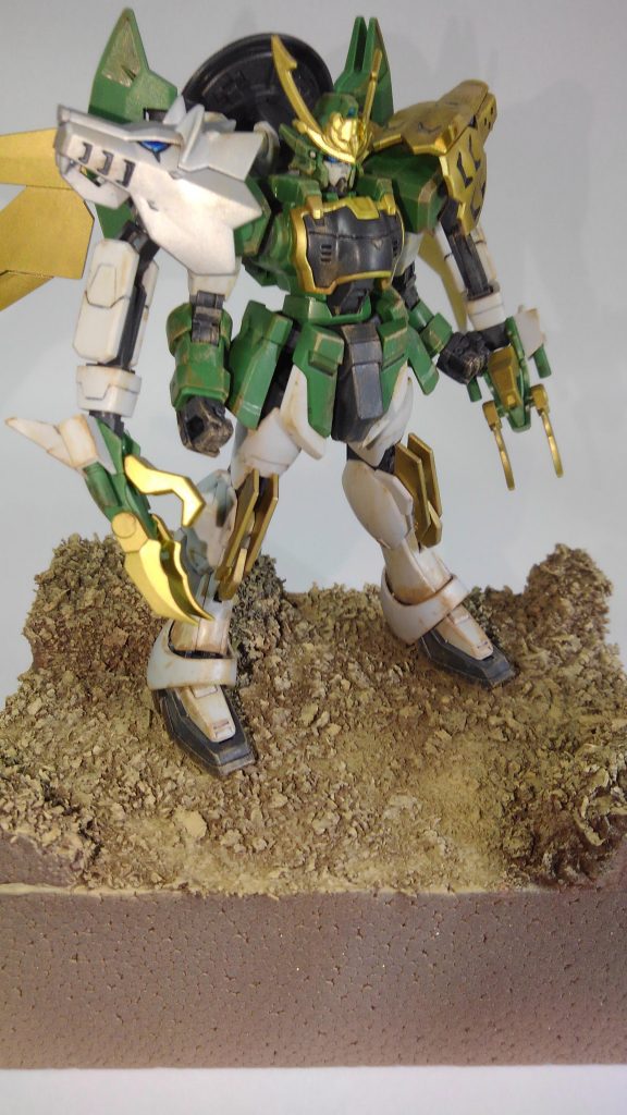 汚れにあわせて台座を塗装しました。