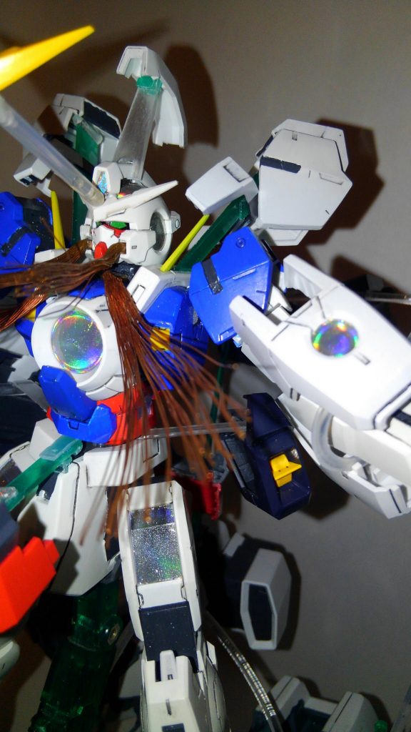 リメイク開始から二度のコンテスト参戦により製作凍結していたナドレ(エクシアカラー)、ようやく完成です!(*゚∀゚人゚∀゚*)♪