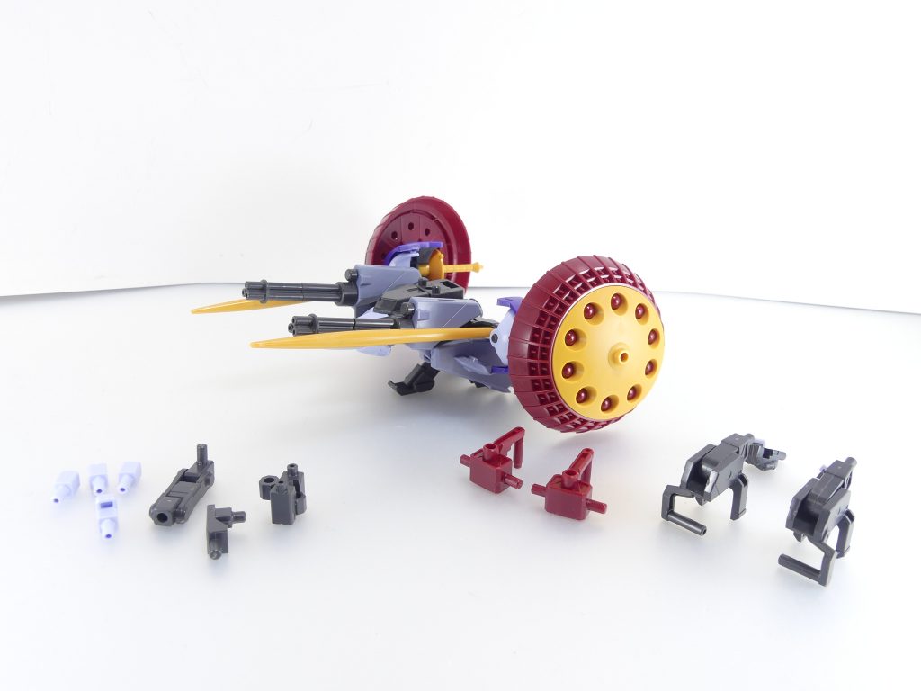 セット内容。・ヴァリュアブルポッド本体・ビルドジョイント各種・通常手持ち用シールドアーム・ギャンバルカン用ギャン準拠シールドアーム