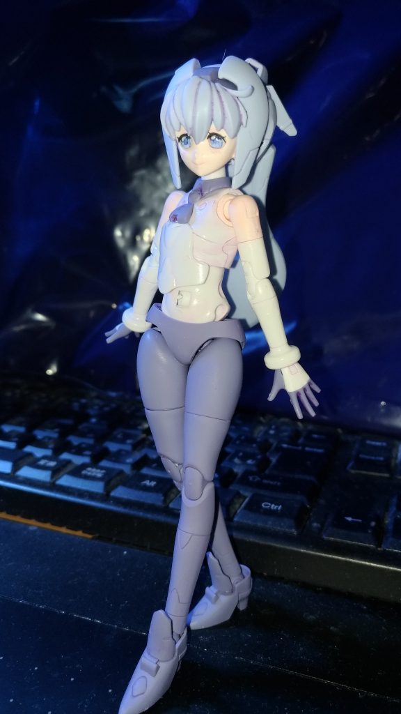 スカート無しだとボディラインがなんとも…