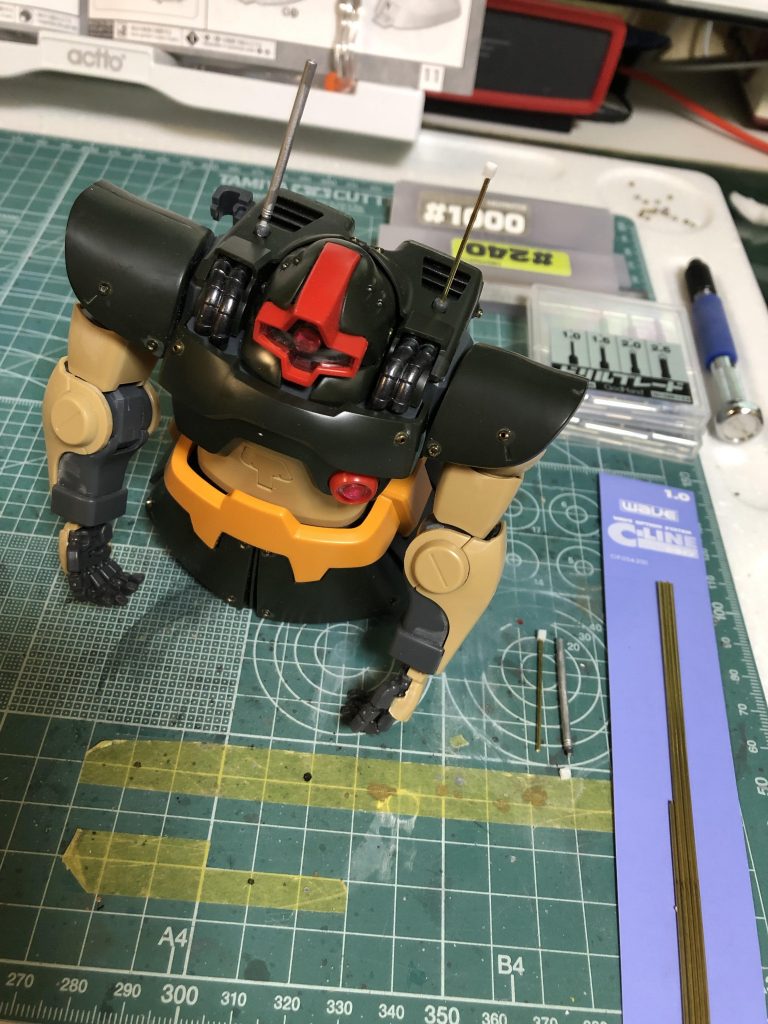 アンテナを真鍮線に交換してみました　結構何とかなるものですね