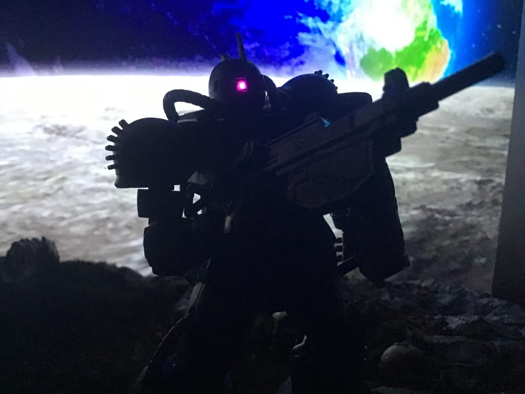 ＨＧ ブグ　月面の初MS戦–5枚目/制作者：sora