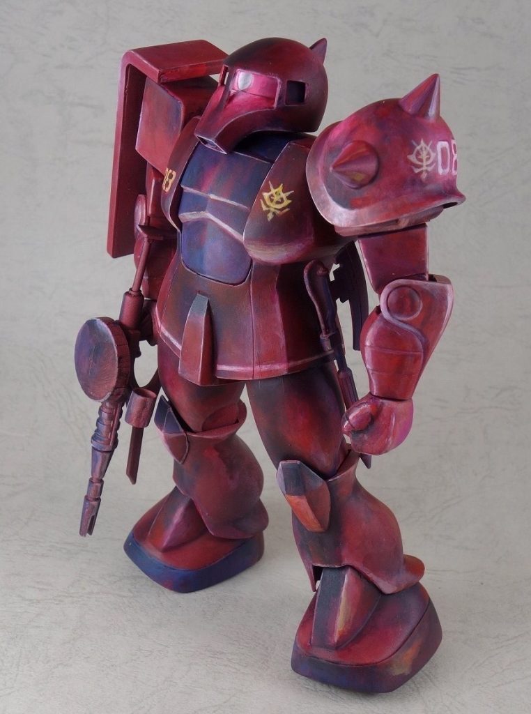 旧キット１／１００ シャア専用ザクⅠ（MS-05S）–6枚目/制作者：@館長