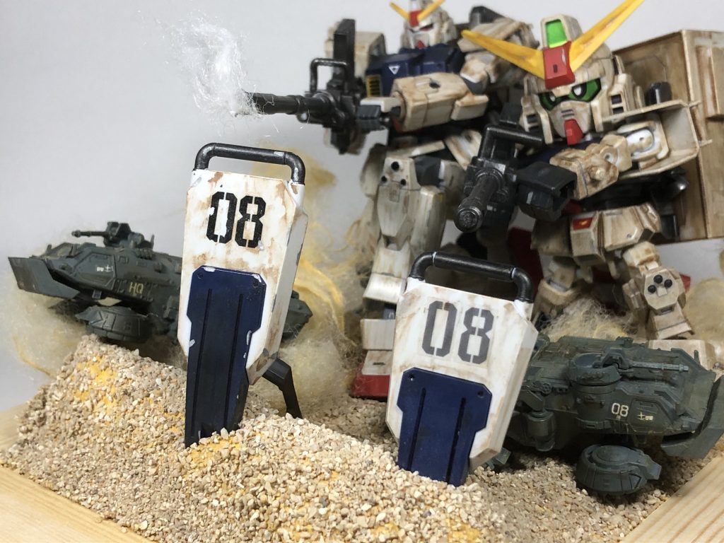 陸戦型ガンダム W輝き撃ち–2枚目/制作者：もひろ@かけだしモデラー