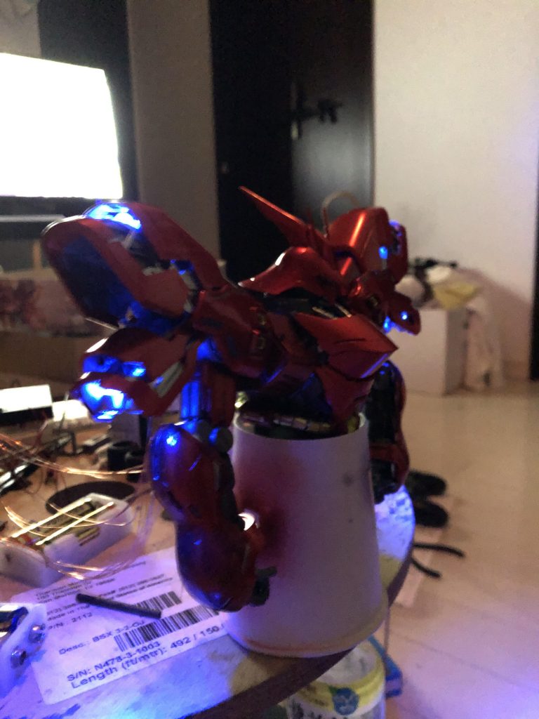 バーニアに LED仕込んでみました。