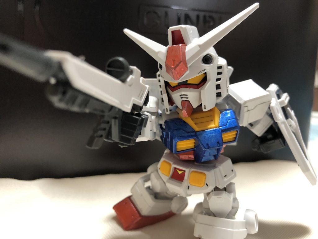 そのまんまだと悔しいのでフリーダムの武装を拝借しました
結構違和感ないです