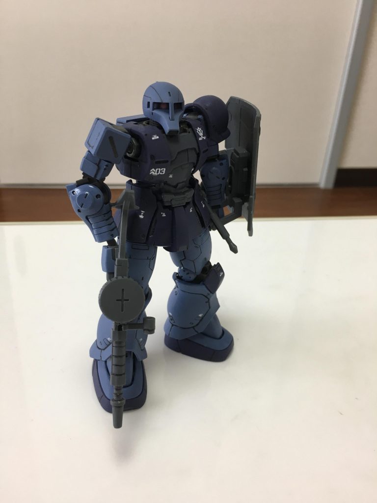 墨入れ+デカール貼り完了。この後つや消しを吹いて、ウェザリングし、再度つや消し吹いたら完成です。