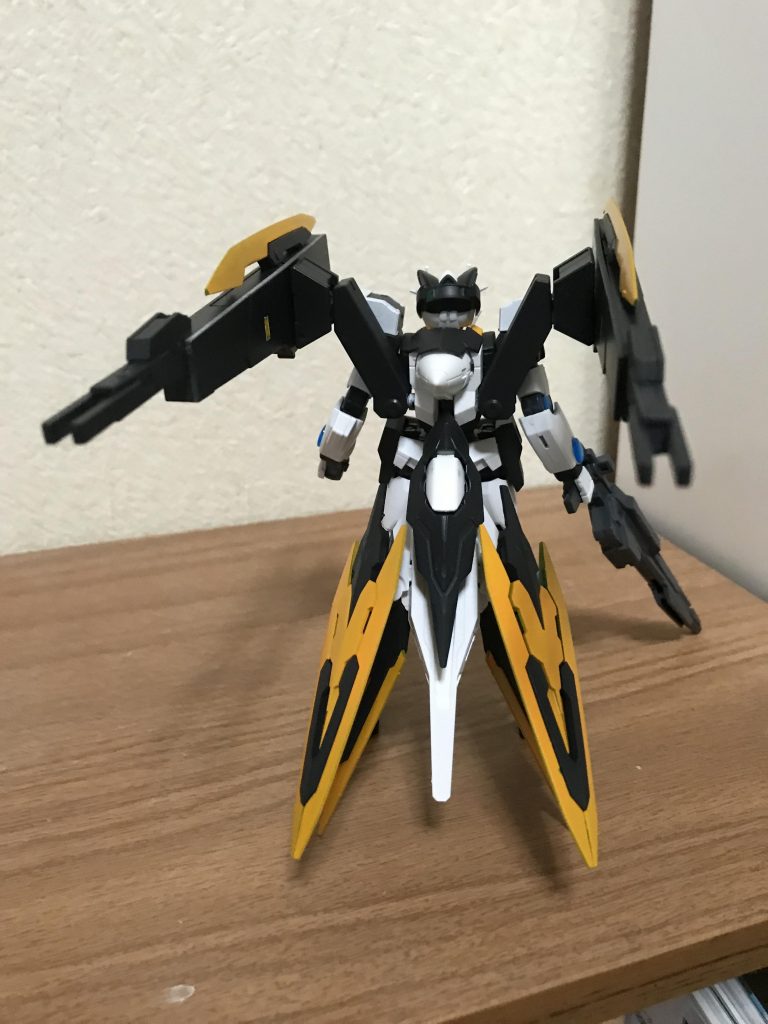 同じく完成直後の自宅にて後ろはこんな感じです