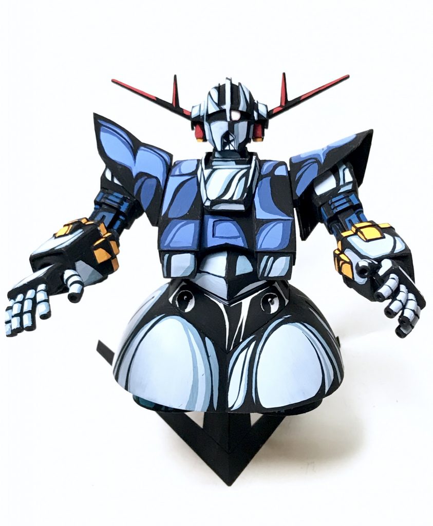 1/144 ジオング イラスト風模型–3枚目/制作者：@j_gunaka