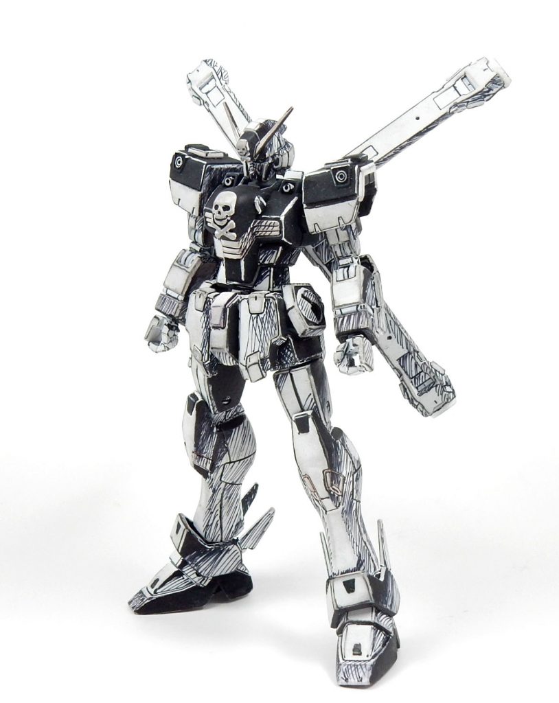 マンガ風　HGクロスボーンガンダムX1改改–2枚目/制作者：今日