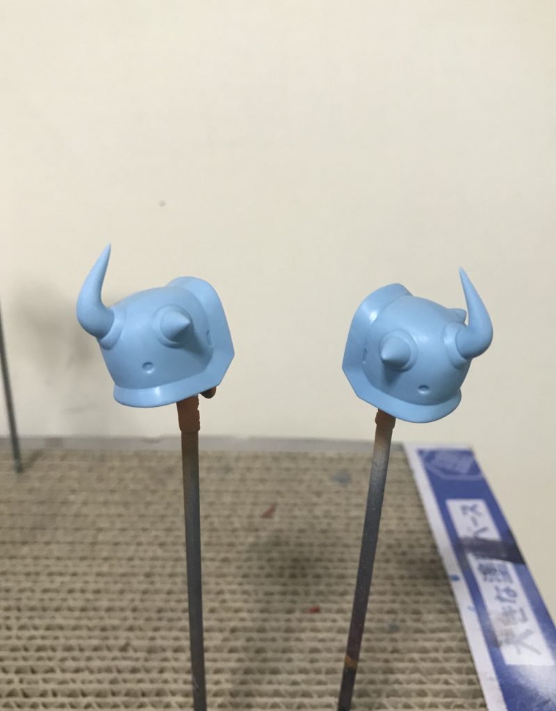 合わせ目を消して、スパイクをシャープ化