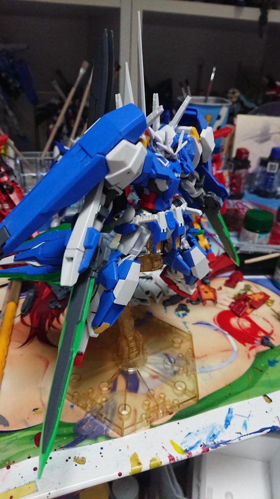 脚部ドライブはGNアームズをイメージしたアームズモードとGNカタールをイメージした通常モードにしました