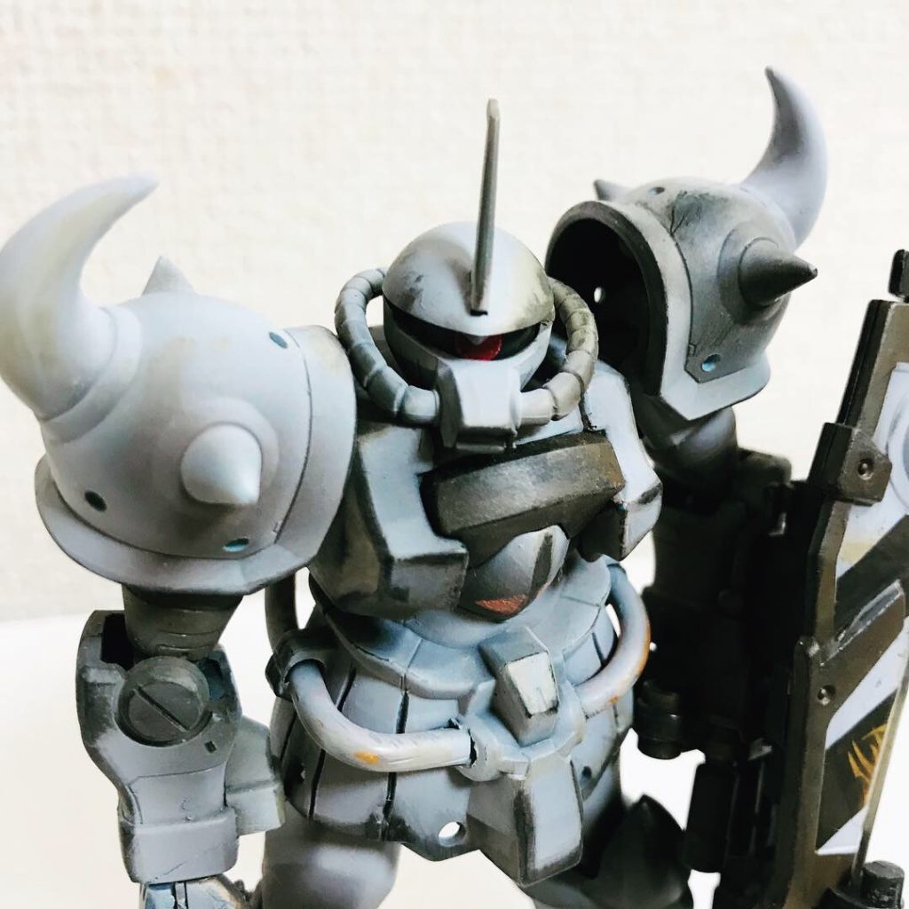 グフカスタム.冬季迷彩風–3枚目/制作者：shibu69Art works