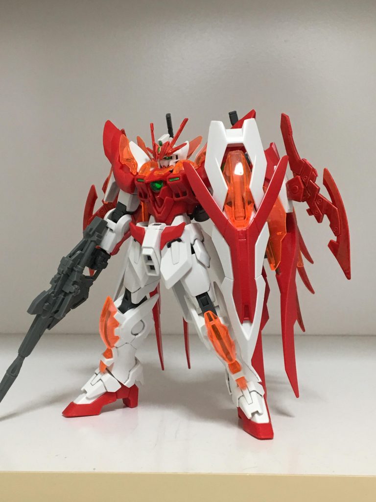 ウイングゼロ炎に少しクリアパーツを加えて射撃武装をビームマグナムを使用