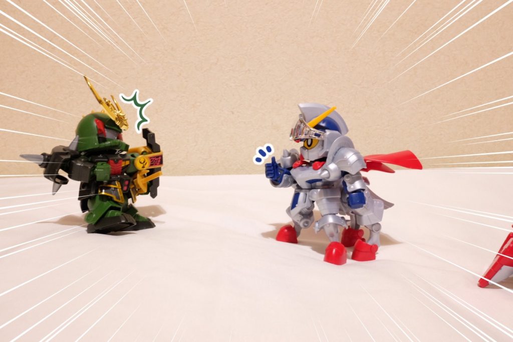 殺駆:*誰だ貴様は!?*
騎士:騎士ガンダムです
殺駆:*嘘だろ!?*