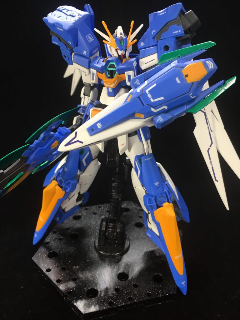 自作した盾と脚部ブースターです。
ブースターはネオジム磁石で接続しています。