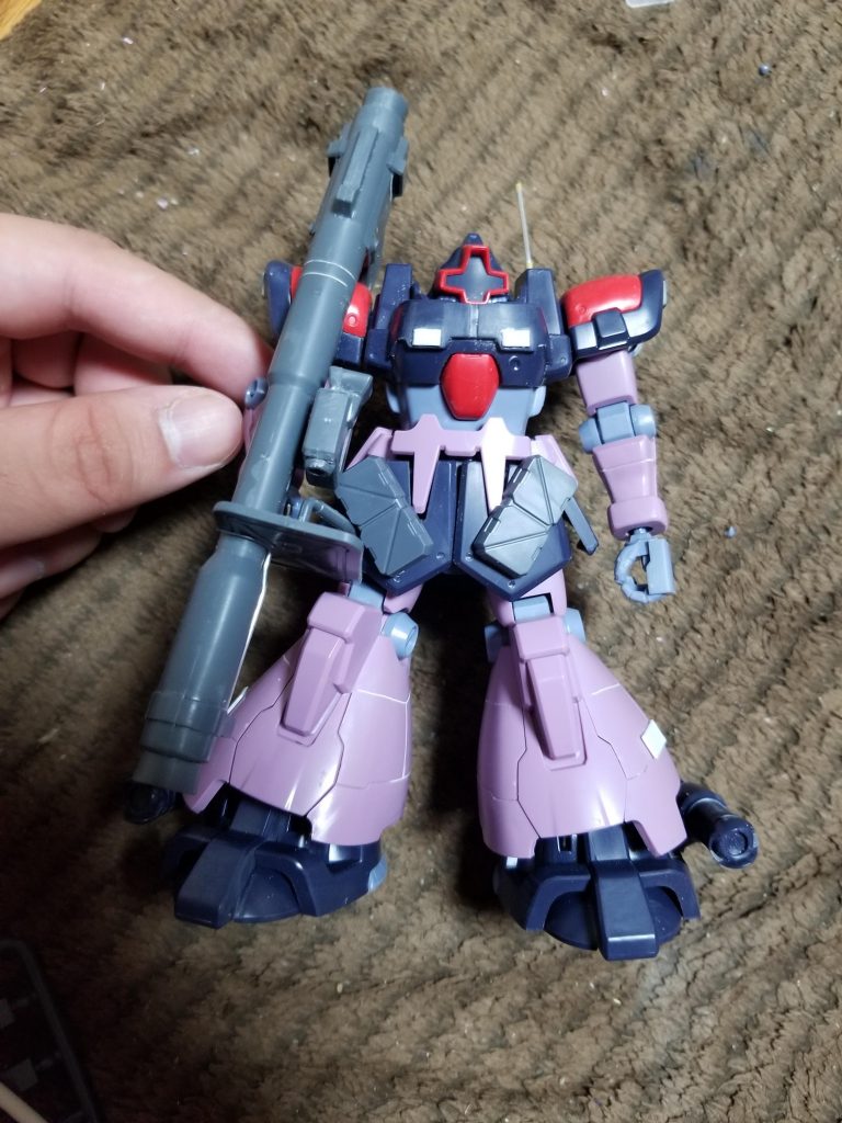 塗装前の段階
プラ板や市販パーツ、筋彫りなどでディテールアップ