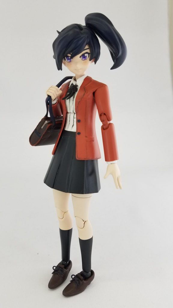 アヤメの本体であるアヤです。
ダイバーアヤメを買ったら絶対やってやろう❗という野望?を叶えましたw
カバンもプラ板とエポパテで作成❗