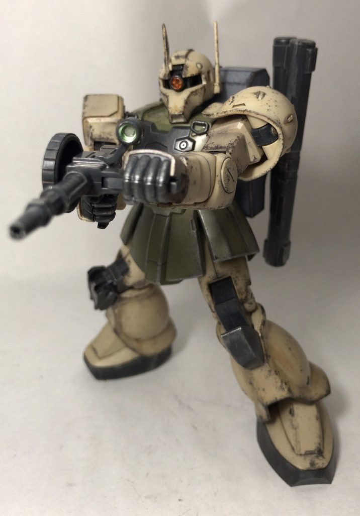 マシンガン構え