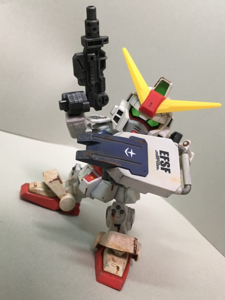 シールドの塗装ハゲとサビ具合が良い感じに出来ました。