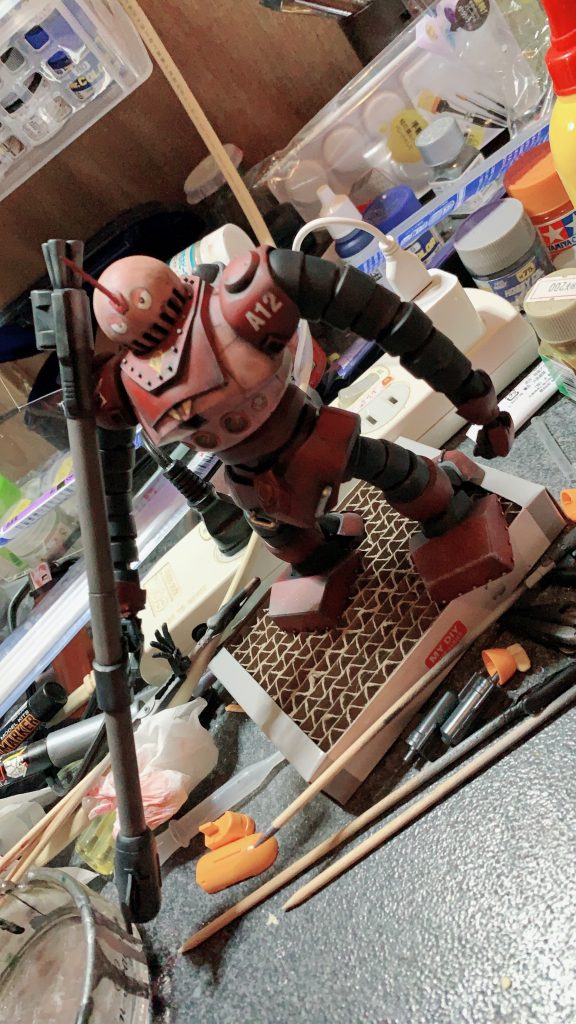 あとは黒サフの上からファレホで完成です
長々とありがとうございました😊