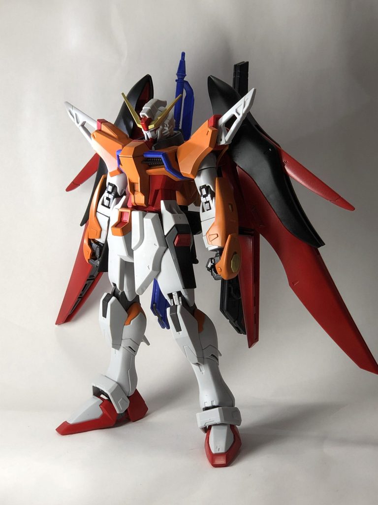 全身像  プロポーション変化はなし。
アンテナ、ビームシールド発生基部はGXブルーゴールドで塗装