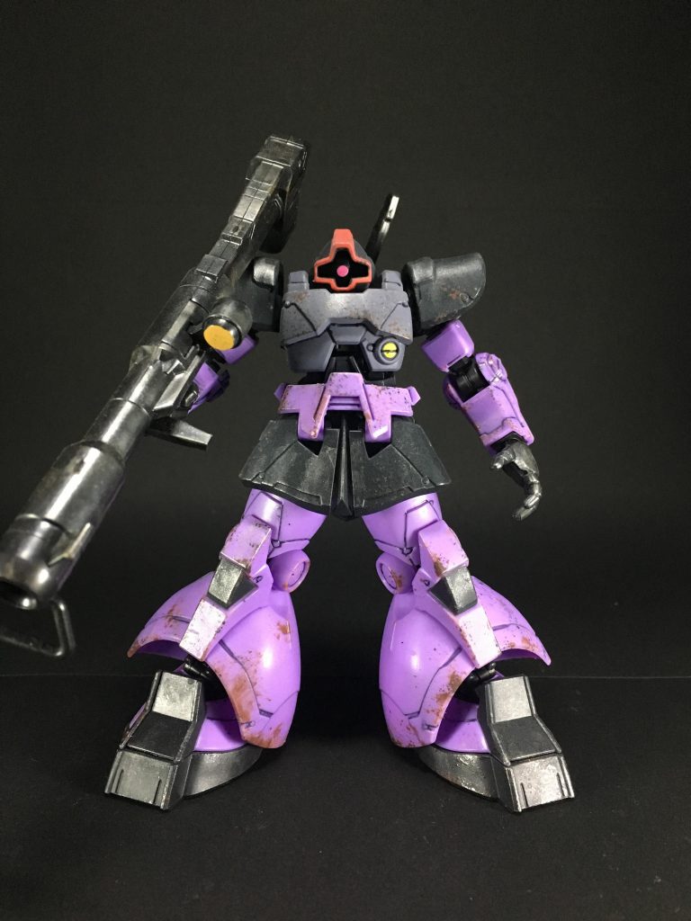 エナメル塗料のスポンジチッピングとウェザリングマスターで汚してます