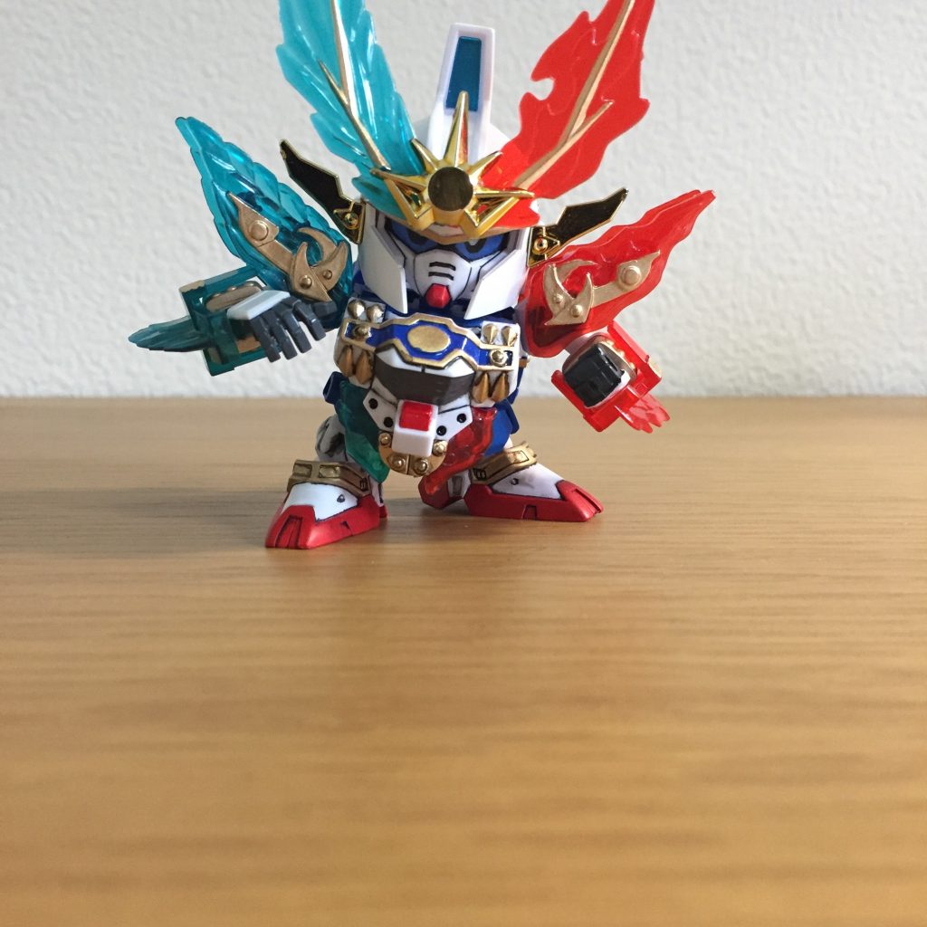 天来変幻！烈光の鎧を付けるとやはり動かなくなる…でもhgucの平手を付けると表情がついて良かったです。