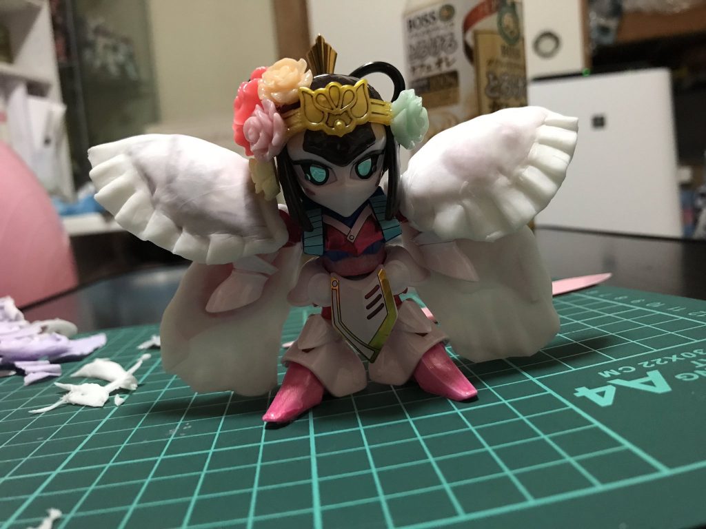 ↑装飾部分は粘土で作ってます。
カラーはジェルネイル。