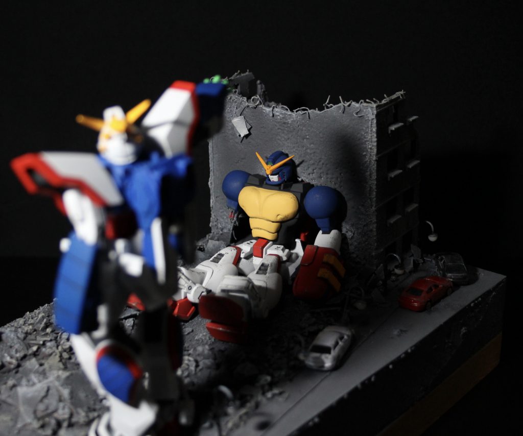 HG シャイニングガンダム+マックスター–3枚目/制作者:mandomまんだむ