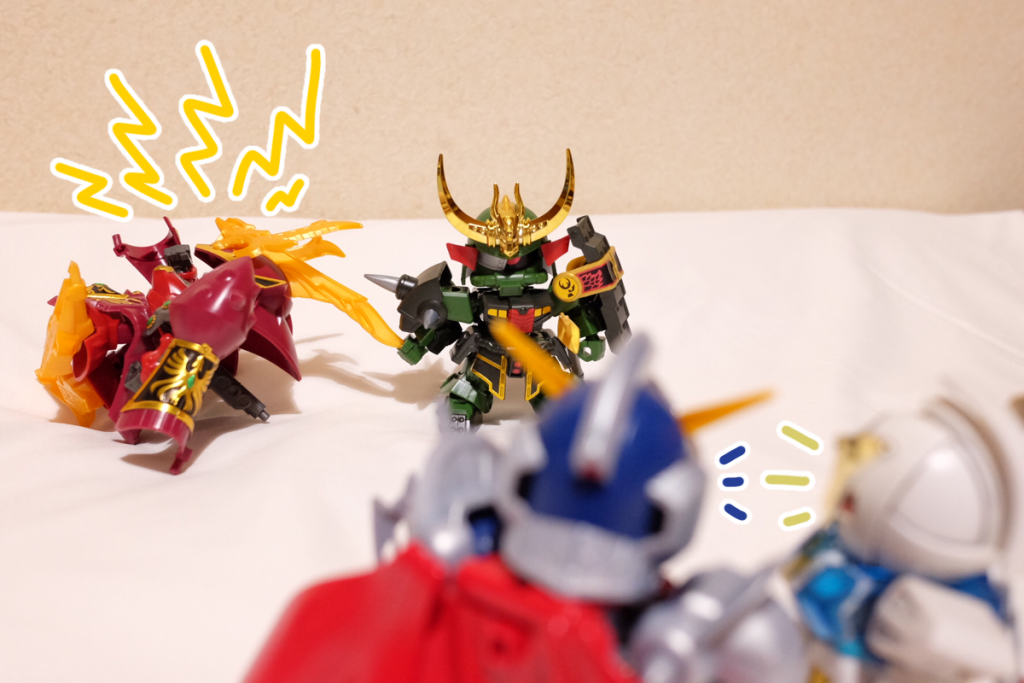 漣飛威:そこ引っ張っちゃダメなところですよ!!!
殺駆:少し用事を済ませてくる、先に行ってていいよ
騎士:はーい
武者∀:先に行ってますね