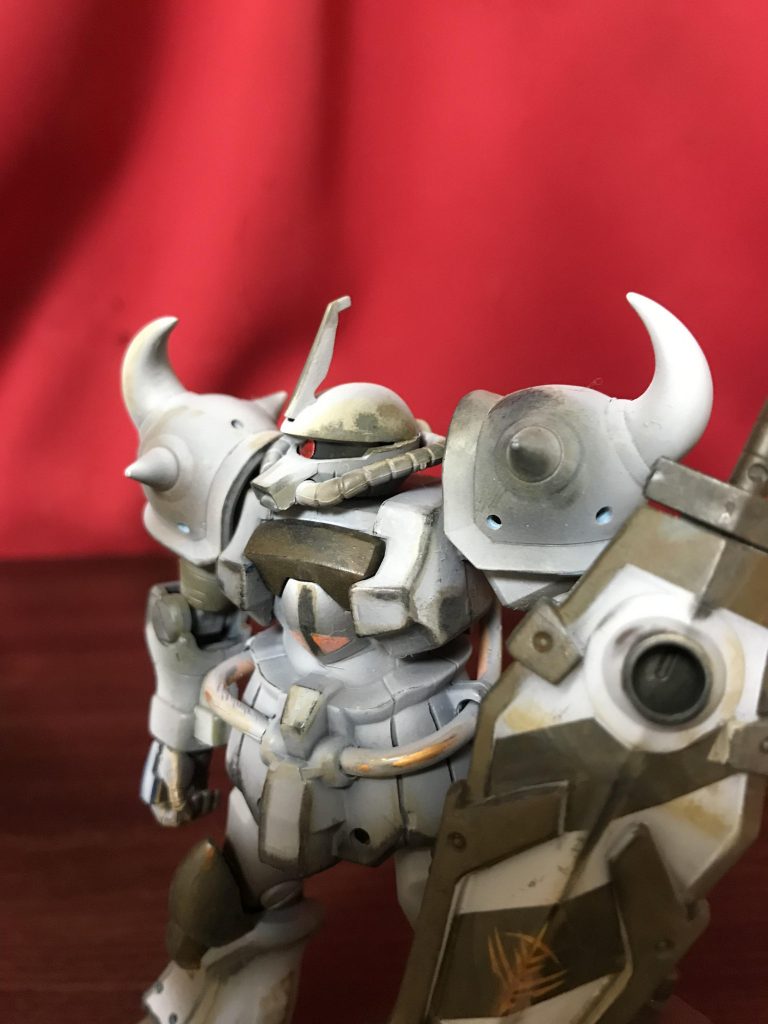 グフカスタム.冬季迷彩風–2枚目/制作者：shibu69Art works