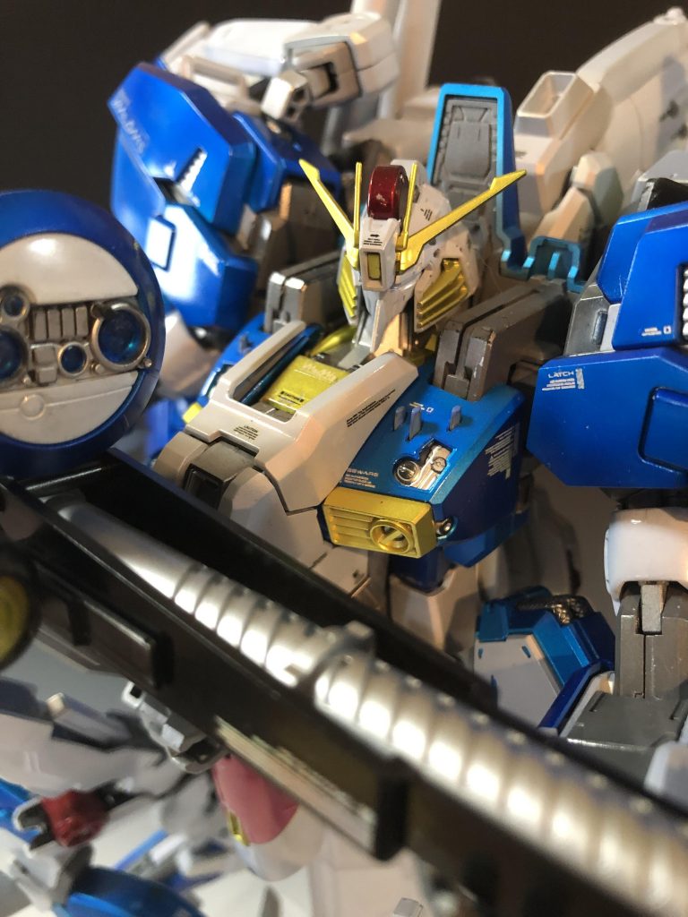 頭部～胸部のアップ。