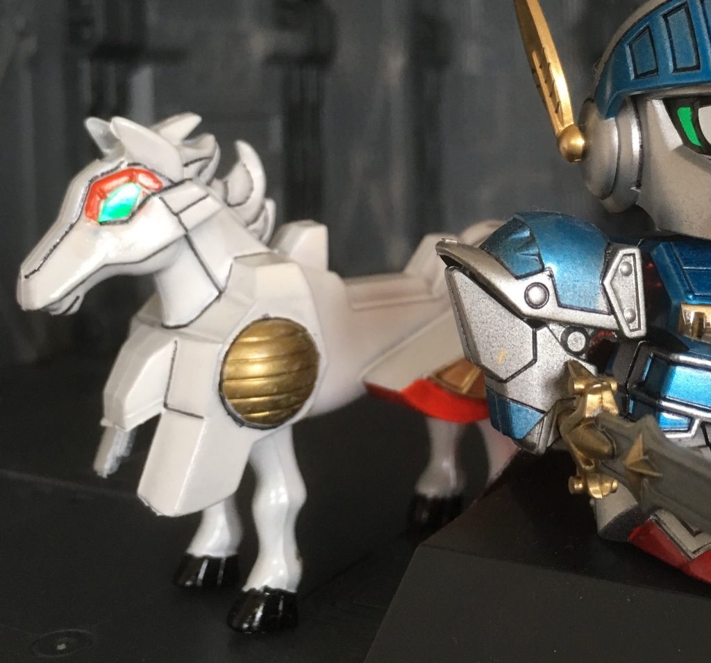 お馬さんはランナーが黒ベースだったので白くするのが大変でしたw