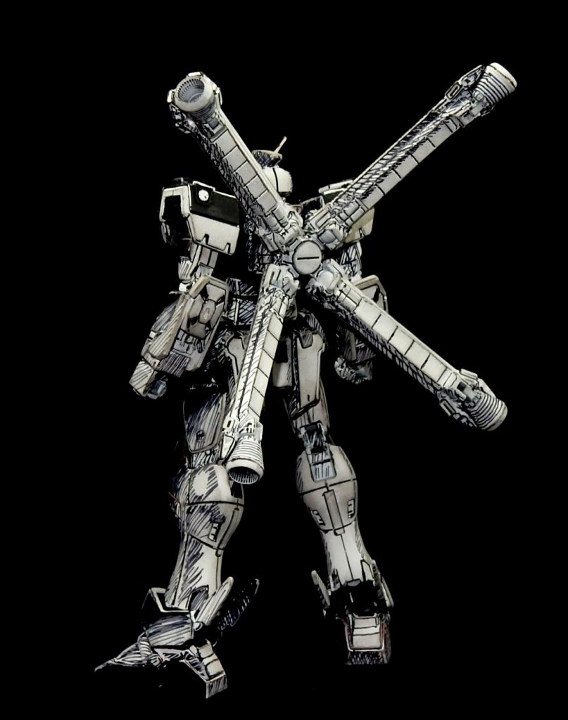 マンガ風　HGクロスボーンガンダムX1改改–5枚目/制作者：今日