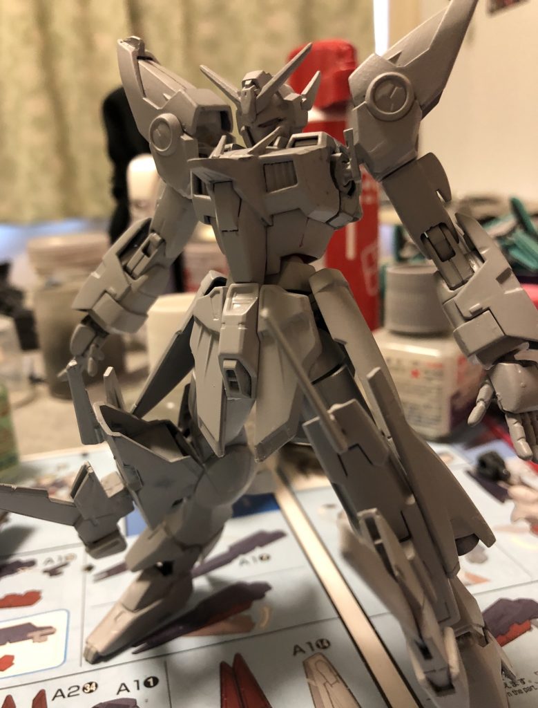 サフ掛け、塗装前。