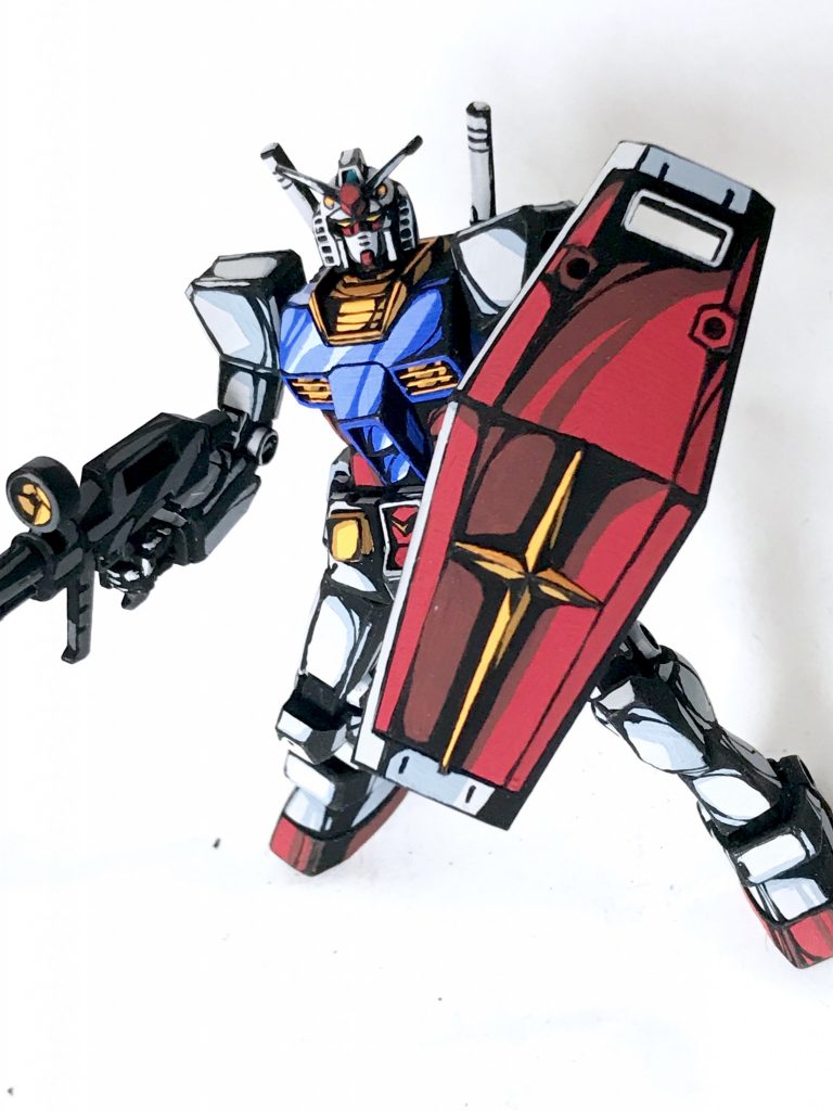 1/144 RX-78-2 ガンダム イラスト風–2枚目/制作者：@j_gunaka