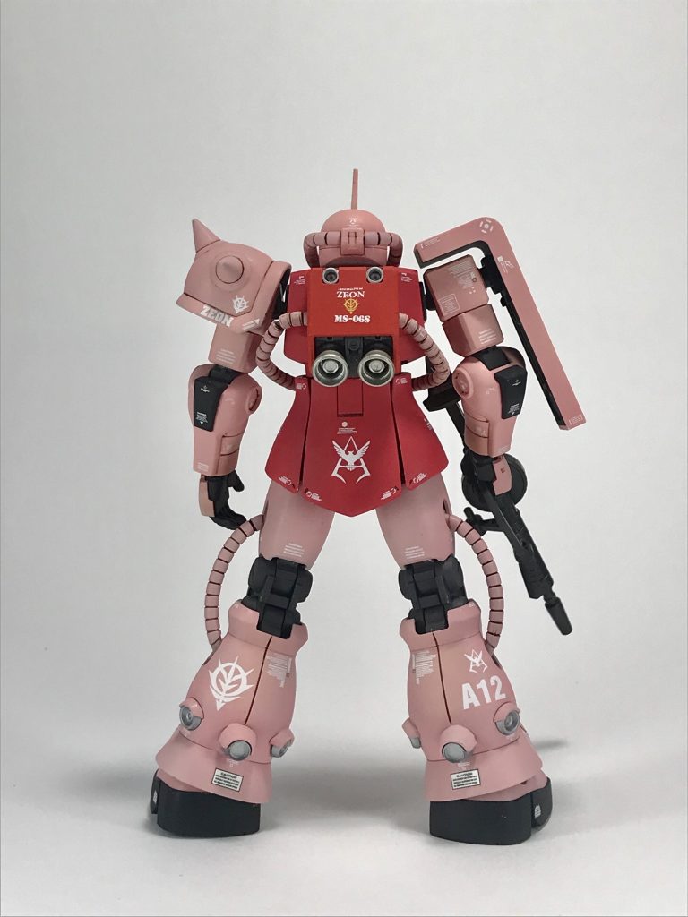 バックショット
MGやRGを参考にバーニアを追加して、高機動カスタムを表現してます。